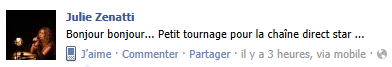 Le Facebook officiel de Julie Zenatti - Page 21 Tour10