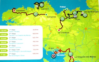 Le Tour de Bretagne slance demain Carte12