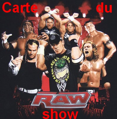 carte du show RAW