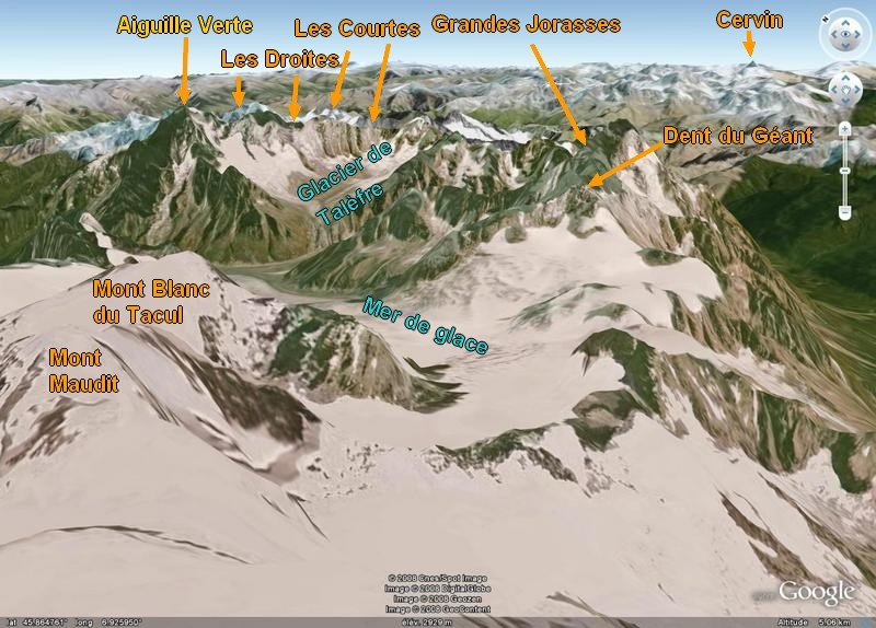 Les Alpes vues du sommet du Mont Blanc Montbl10