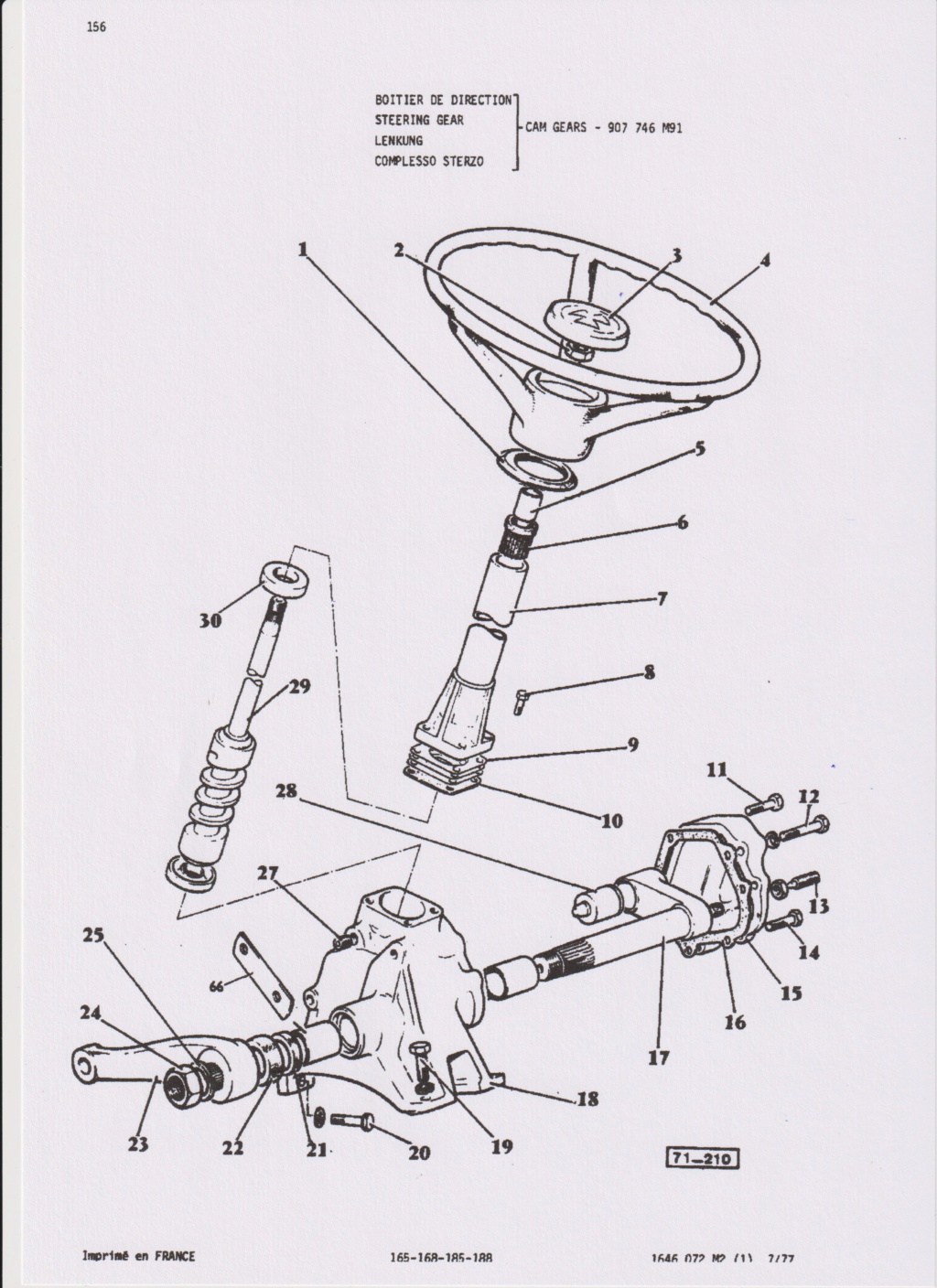 fuite huile  volant massey 168 Numzor12