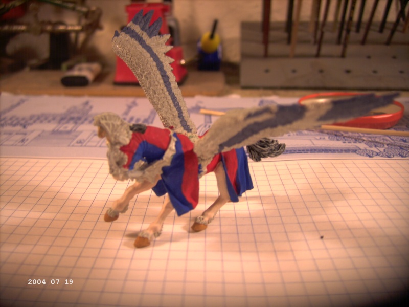 Warhammer - Bretonischer Held auf Pegasus - Fertig Pict0010