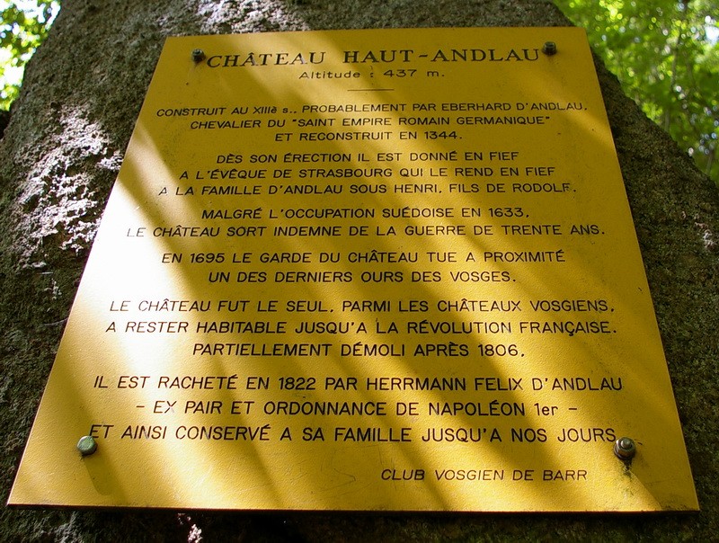 Le Château d' Andlau Andlau10