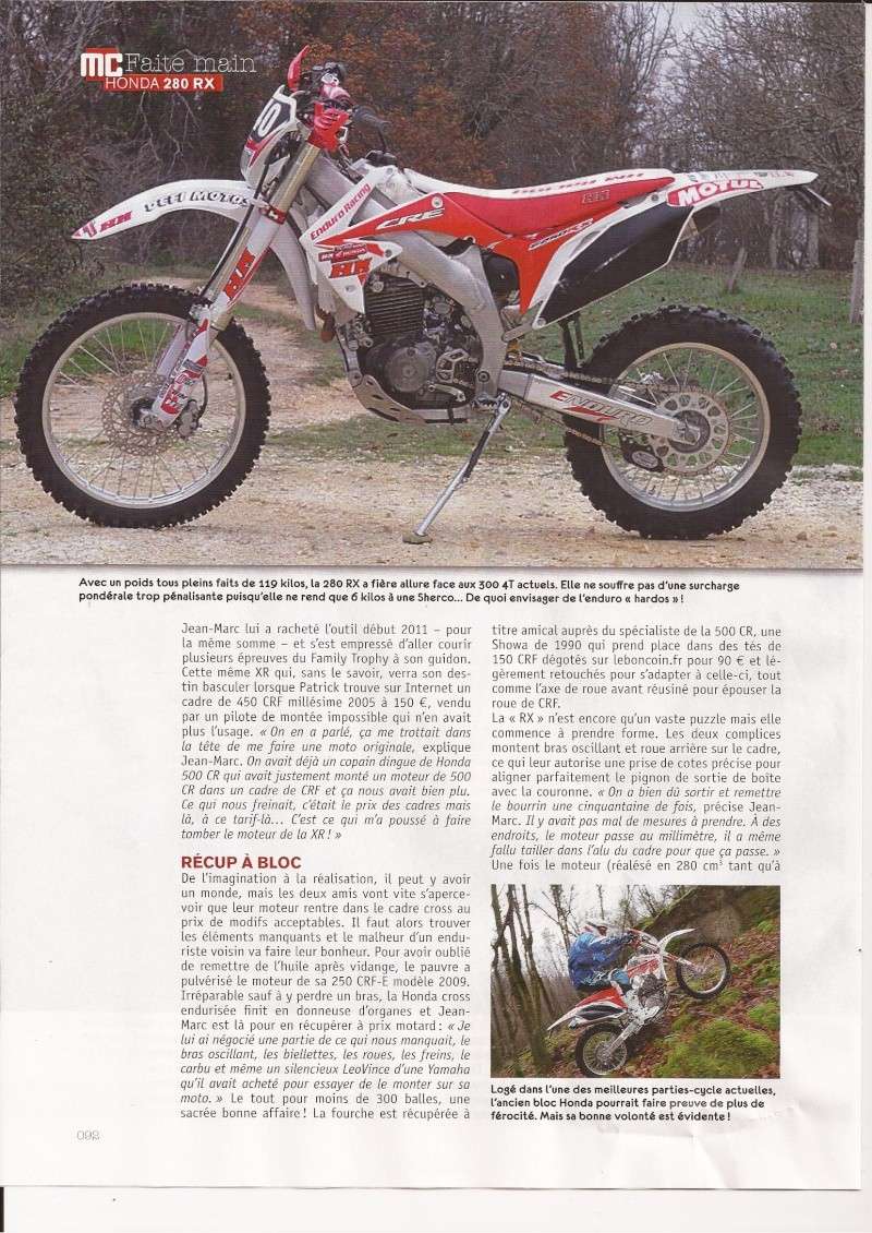 xr 250 a cadre alu Scan310