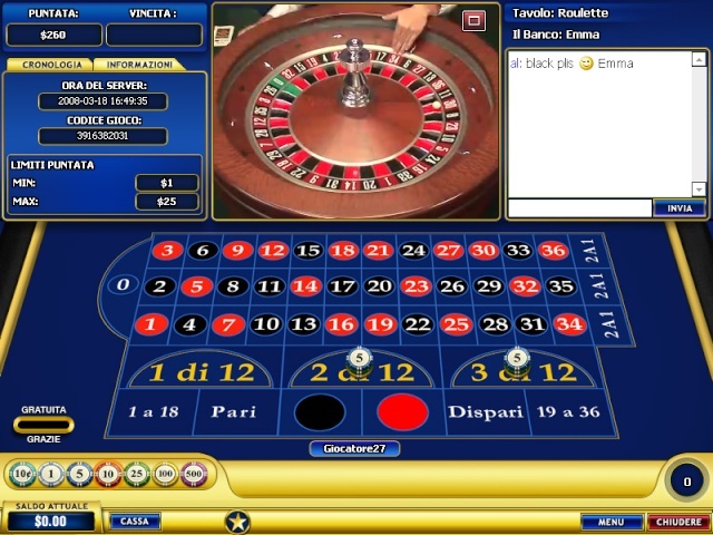 Azzardo Casino' Diretta Web Europa10