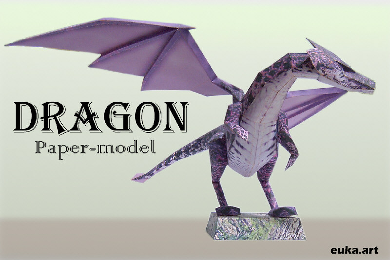 Un dragon - papermodel Couv10