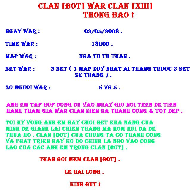 Clan [Bot] war Clan [XIII] ( sự phục thù ) War_cl10