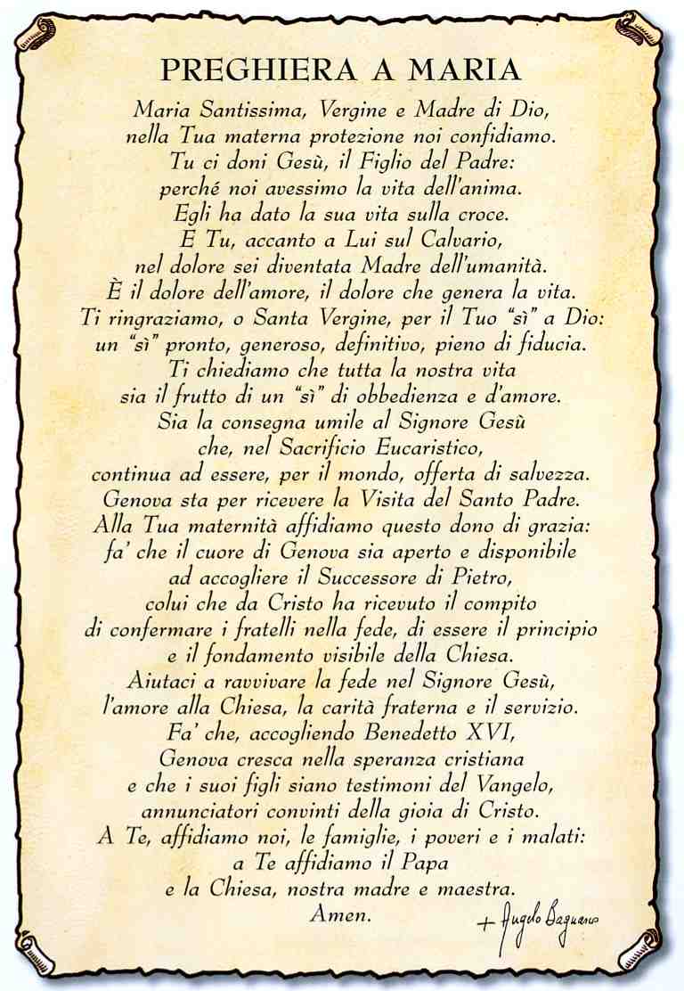 Benedetto XVI visiter Savona e Genova il 17 e 18 maggio Img02010