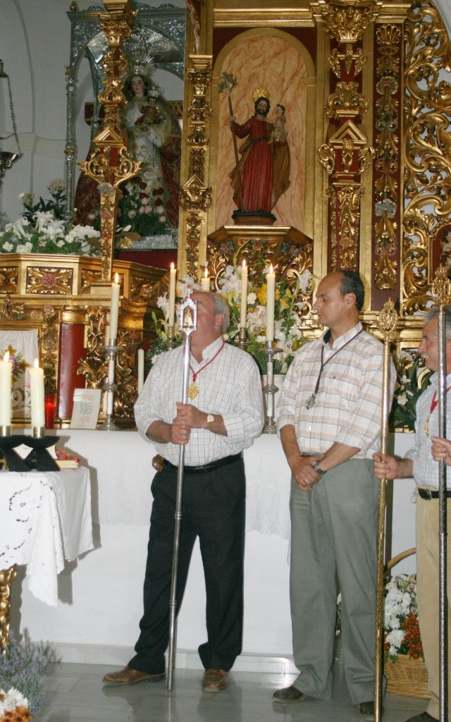 Entrega de Vara al Hno. Mayor Romera 2009 - Virgen de Flores, Encinasola. Hm-2610