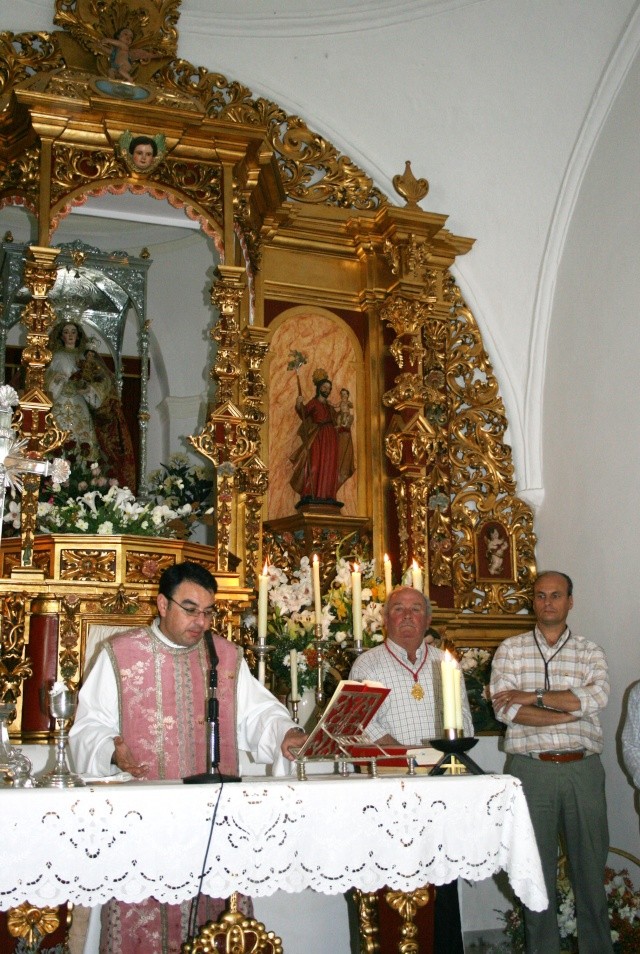 Entrega de Vara al Hno. Mayor Romera 2009 - Virgen de Flores, Encinasola. Hm-2710