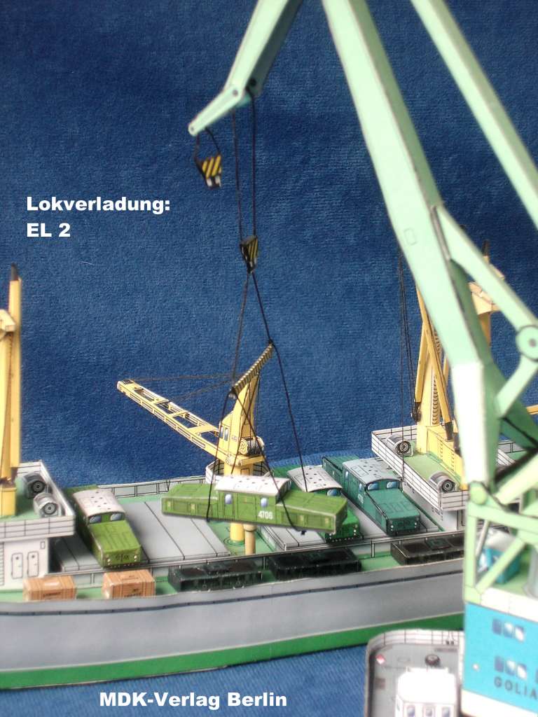 Lok EL 2 als Decksladung / 1 : 250 u. a. / MDK-Verlag A_lokl12