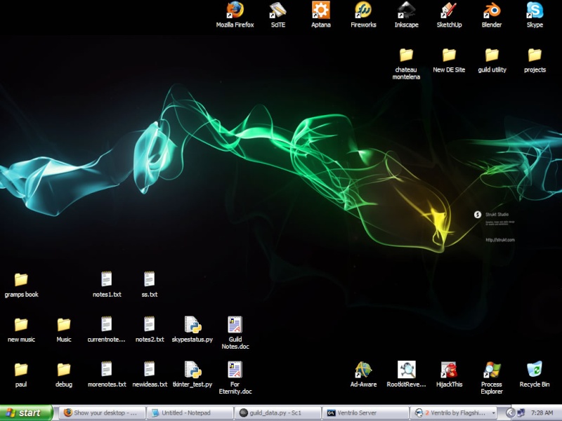 Show your desktop Deskto10