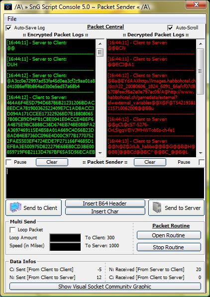 SnG Script Console v5.0 Beta Packet11