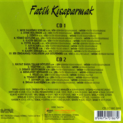 Fatih Ksaparmak - Mor Salkml Sokak Ve Senin iirlerim [ 2008 Full Albm ] 44658610