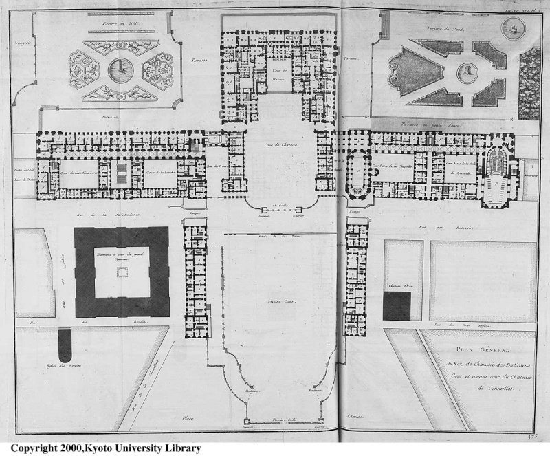 Plans du château de Versailles F01l1210