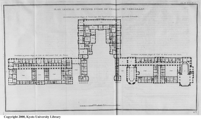 Plans du château de Versailles F01l1211