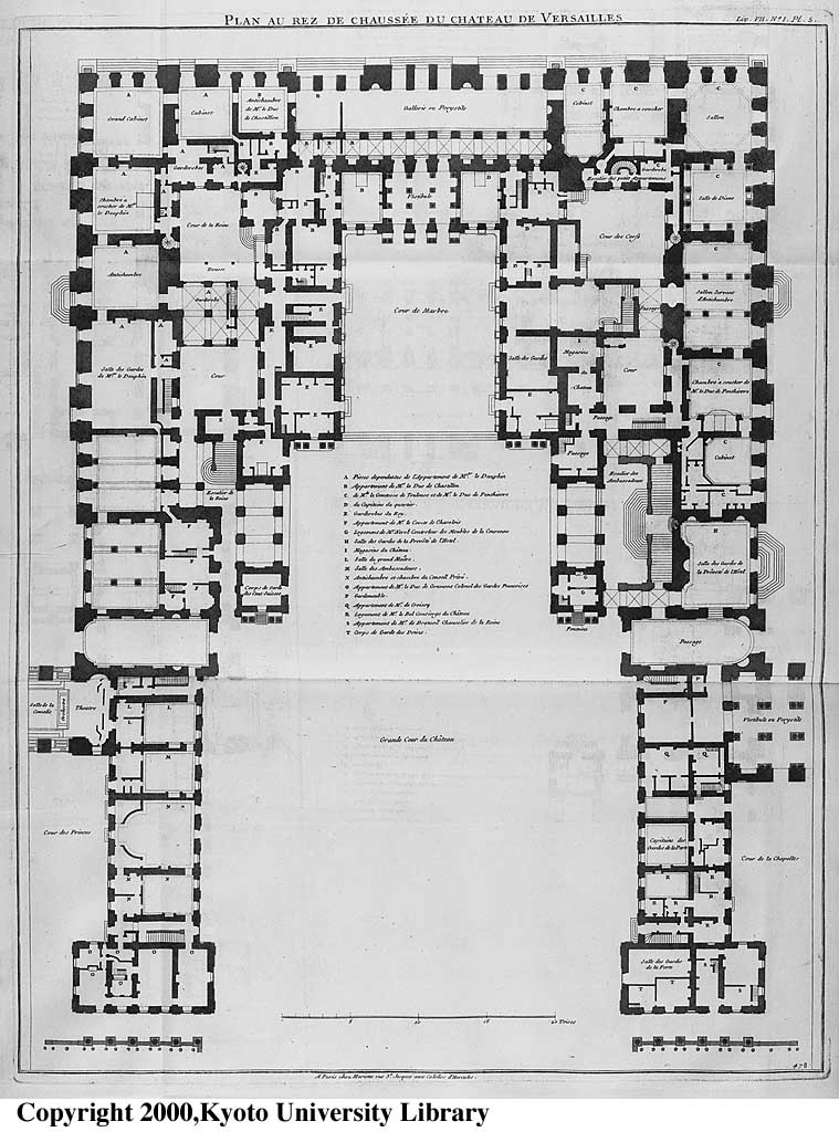 Plans du château de Versailles F01l1213