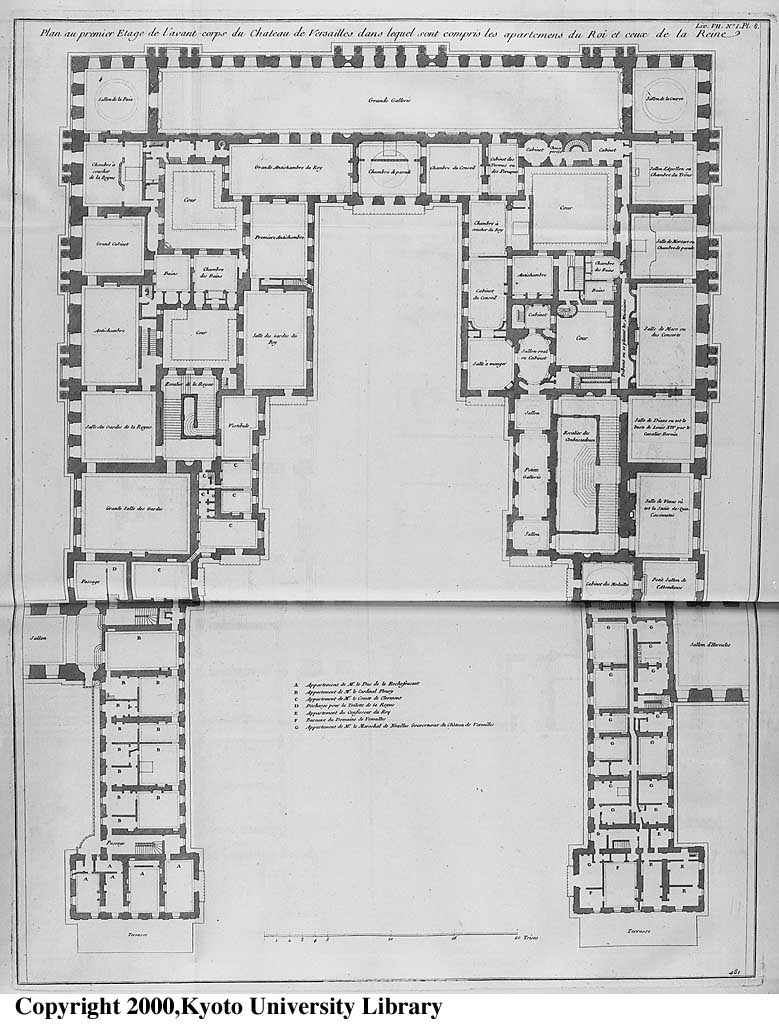 Plans du château de Versailles F01l1216