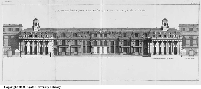 Plans du château de Versailles F01l1219