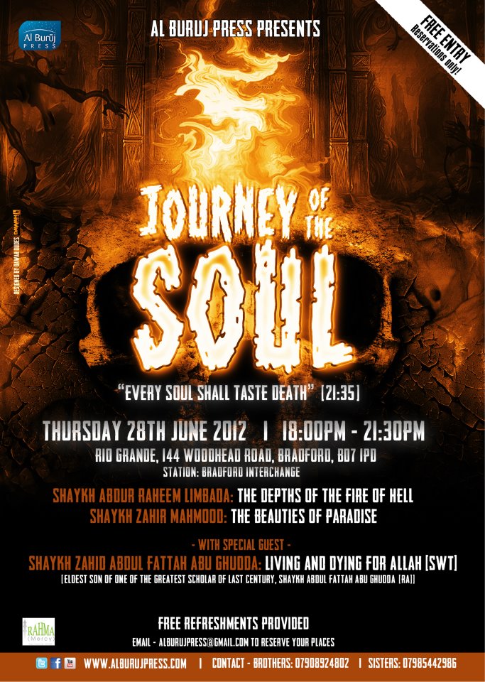 Journey of the Souls: FREE Conference with Shaykh Zahir Mahmood and others: Bradford Journe14