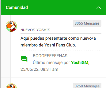 Todo sobre la Versión Móvil de Yoshi Fans Club Image218