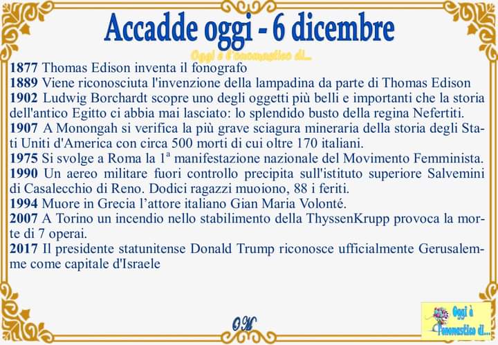 Accade oggi 6 Dicembre  Fb_im130