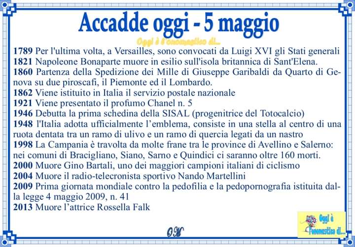 Accade oggi 5 Maggio  Fb_im389