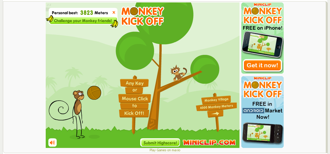 مسابقة لعبة ركلة القرد شارك واربح نقاط50 ريال Monkey10