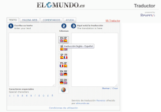 TRADUCTOR EN LINEA DE INLES, ESPAÑOL Y FRANCES Traduc10
