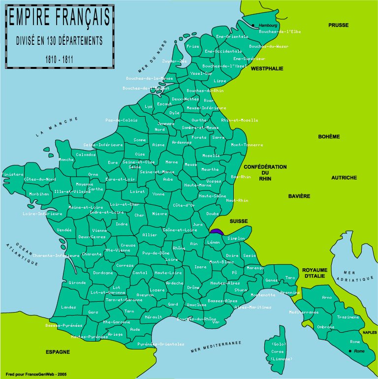 Cartes de la France des 130 départements Mapemp10