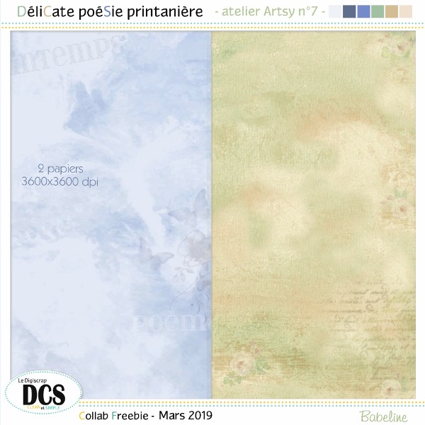 Atelier Artsy n°7: papiers délicatement poétiques...sortie le 4 avril - Page 2 Babeli29
