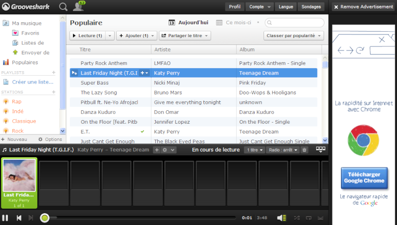 Grooveshark : téléchargement musique mp3.... Debooo11