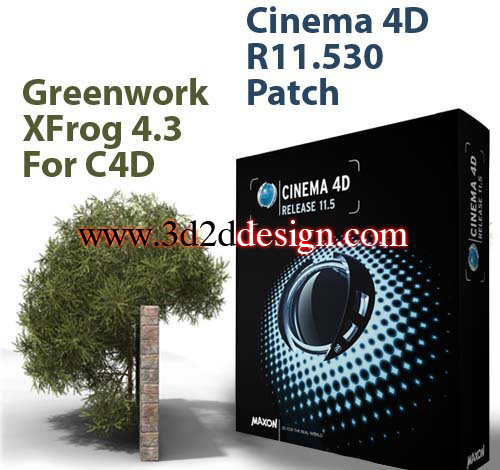 Cinema 4D R11.530 Fix XFrog 4.3 for Cinema 4D 111110