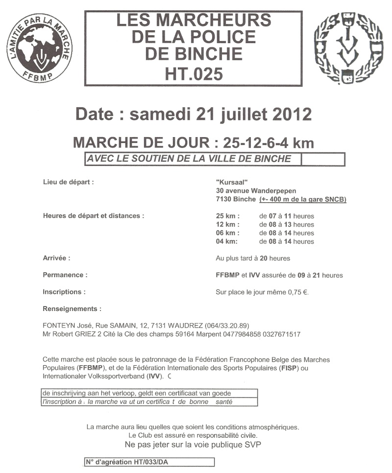 100km de Binche (B): 20-21 juillet 2012 Numari43