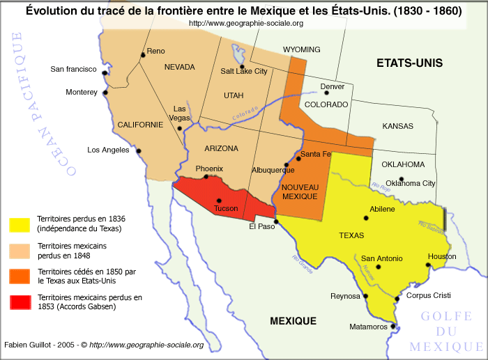 Frontière Etats-Unis-Mexique  (Amérique centrale) Carte_10