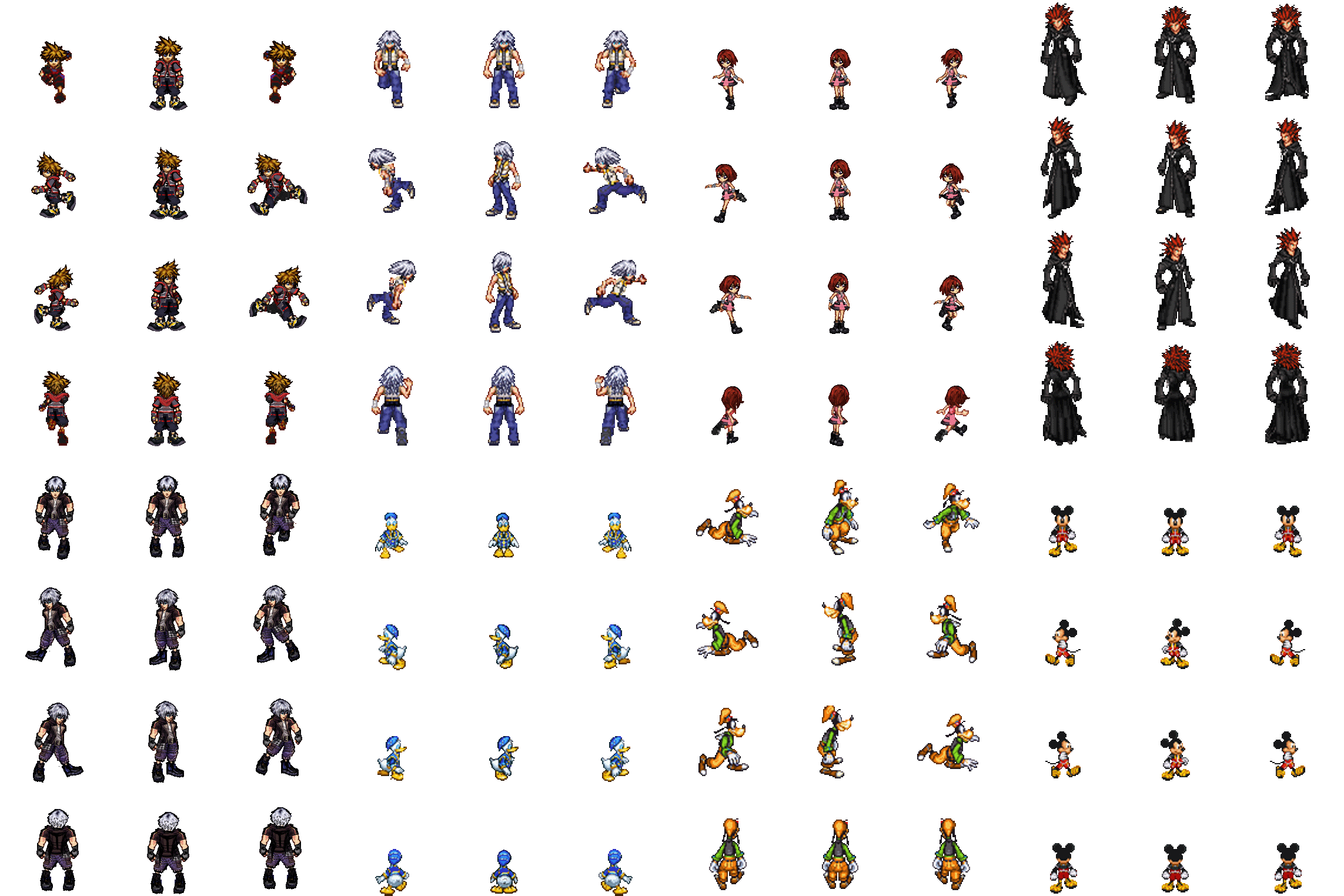 Kingdom Hearts 3   Chara (pixel art) battlers ( rip FF Brave exvius ) Face Heroes12