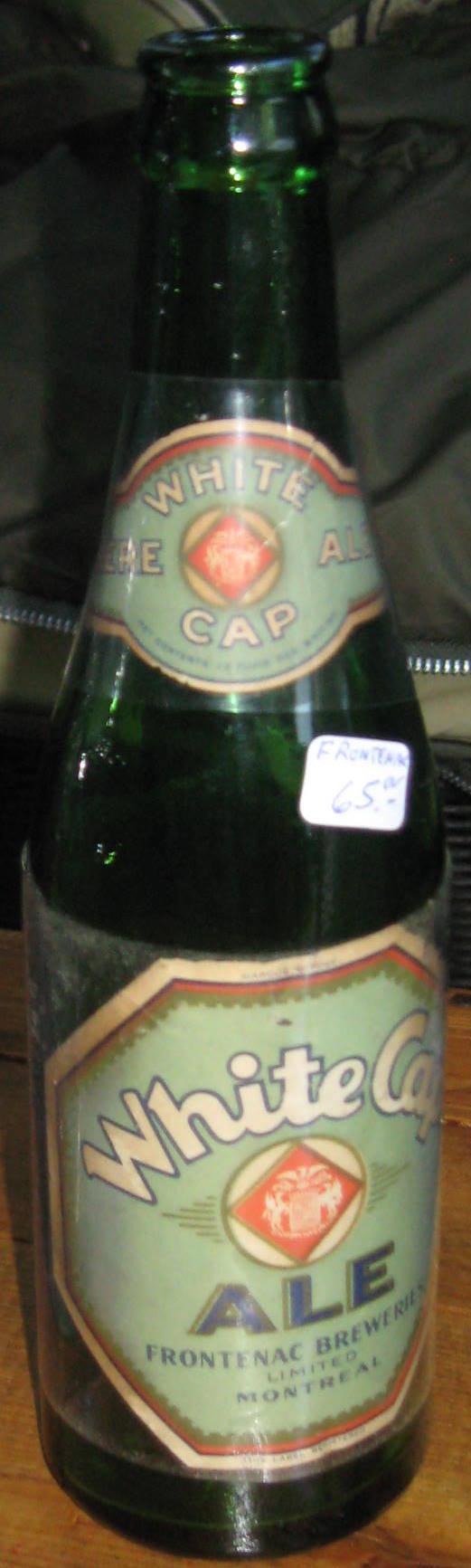 info bouteille de biere white cap frontenac Boutei16
