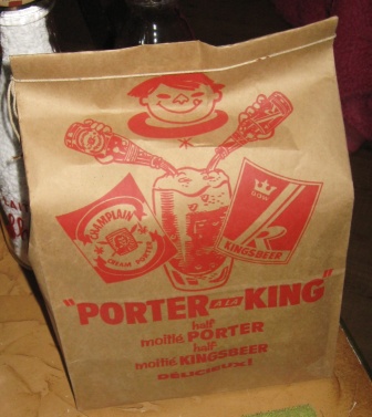 6 pack porter a la king ,moitie porter champlain, moitie kingsbeer dow Img_3419