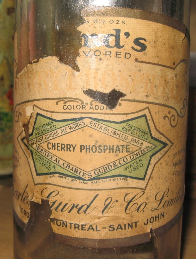 gurd`s cherry phosphate montreal  etiquette et caisse  Img_3621