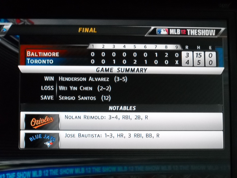 The Toronto Blue Jays Franchise --- MLB 12: The Show Dscn3321