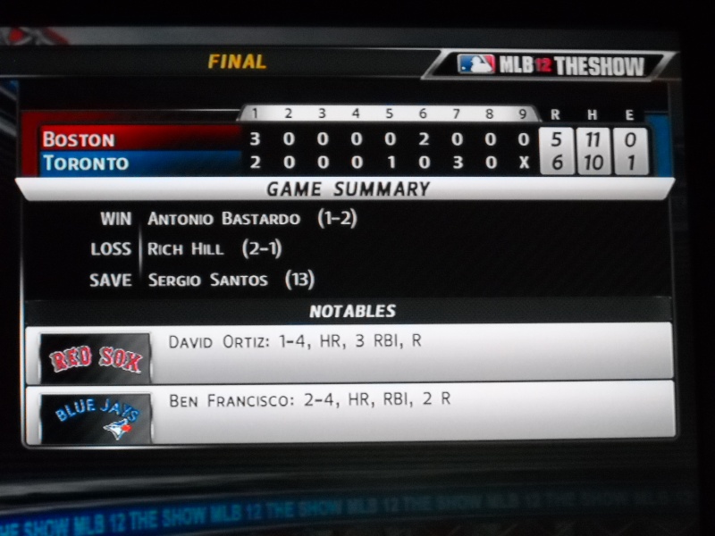 The Toronto Blue Jays Franchise --- MLB 12: The Show Dscn3324