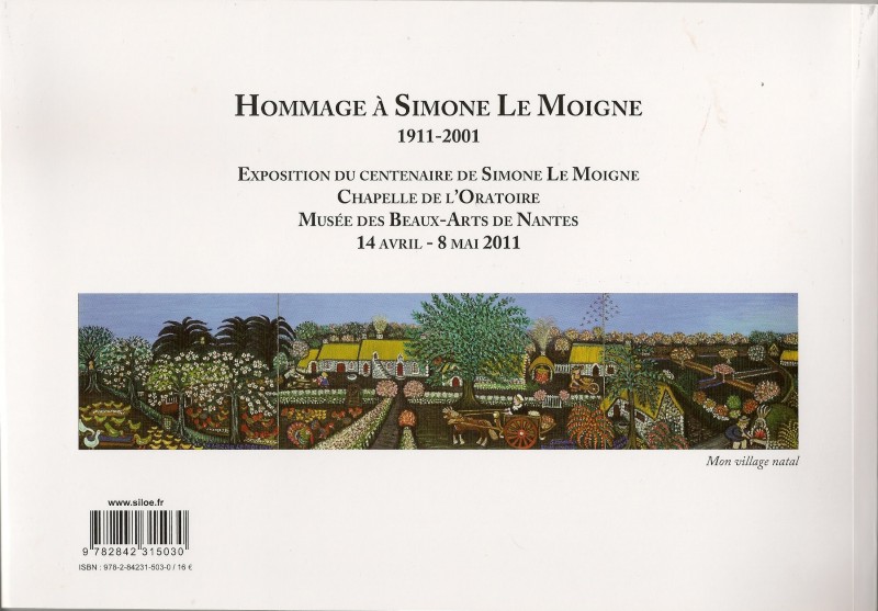 Oeuvre de Simone Lemoigne peintre naïve autodictate à 54 ans à Nantes . Simone11