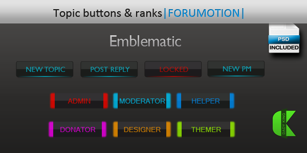 Emblematic Buttons Emblem11