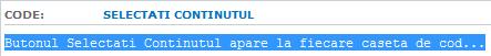 Butonul Selectati Continutul Select11