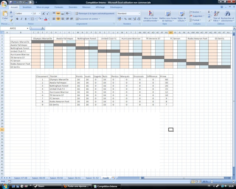 Compétition Interne saison 52 Compat11