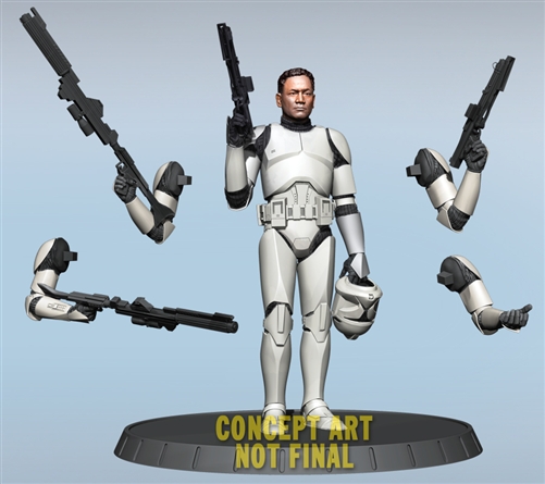 GG - White Clone Trooper AOTC Deluxe Statue 80289210