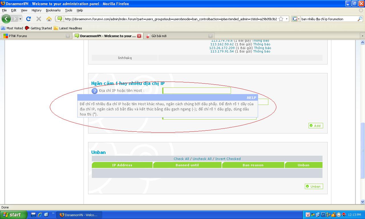 [Thắc mắc] Ban IP một thành viên trong Forum Untit184