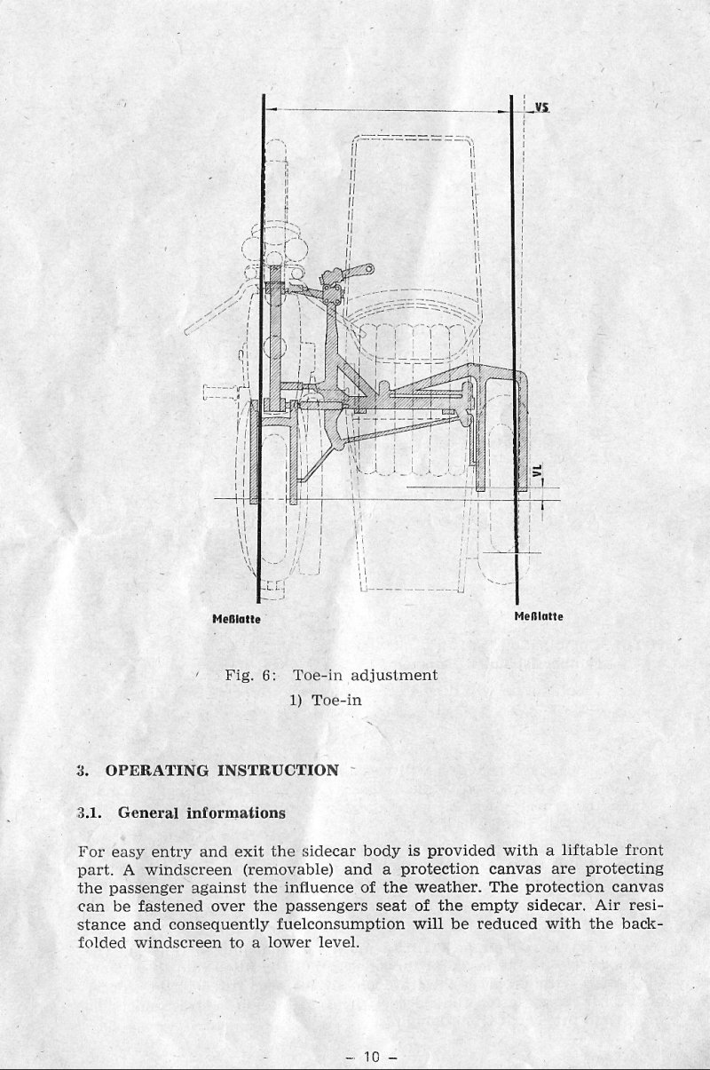 pour regler le carossage d'un side Side210