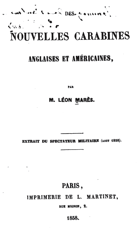 Une histoire des carabines anglaises et américaines ... de 1858 Couv_c10