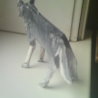mon loup en papercraft Loup210